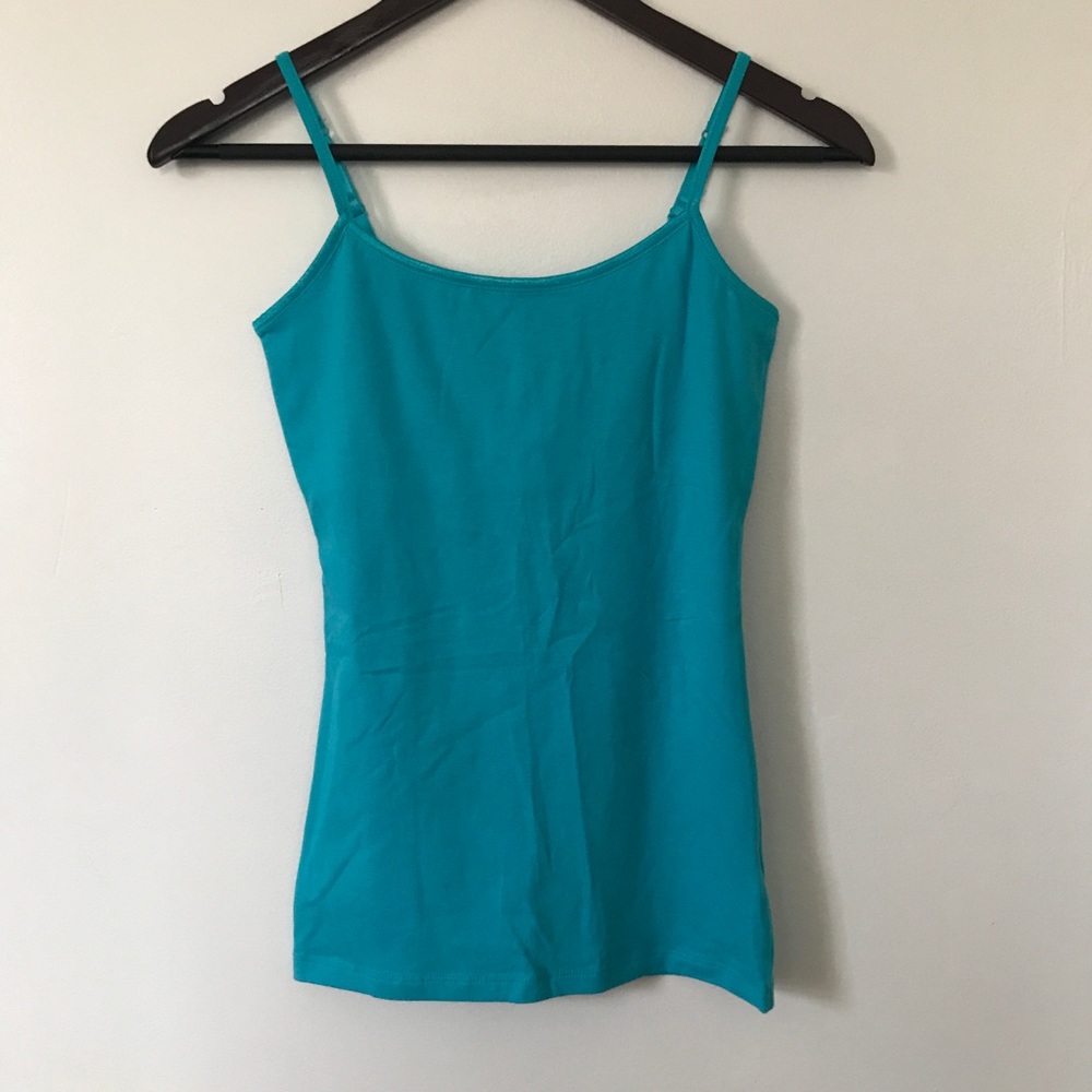 SO bright blue cami top